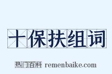 十保扶组词是什么意思的图片